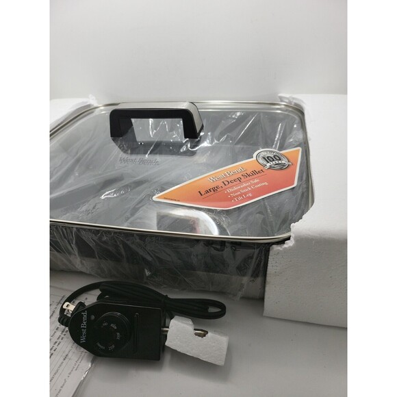 West Bend 15" x 12" X 2¾ Non-Stick Electric Skillet-New - Picture 2 of 12